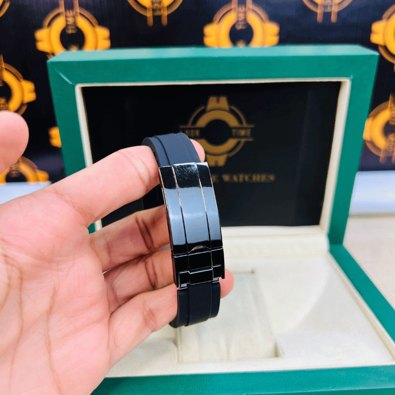Rolex Submariner Silicon Strap – Black & Black dial