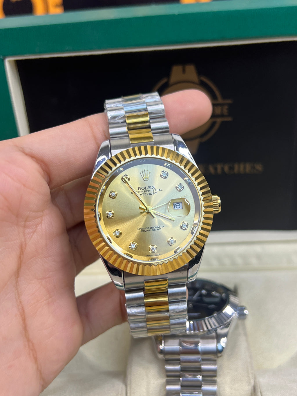 Rolex Watch – Two-Tone gold Dial